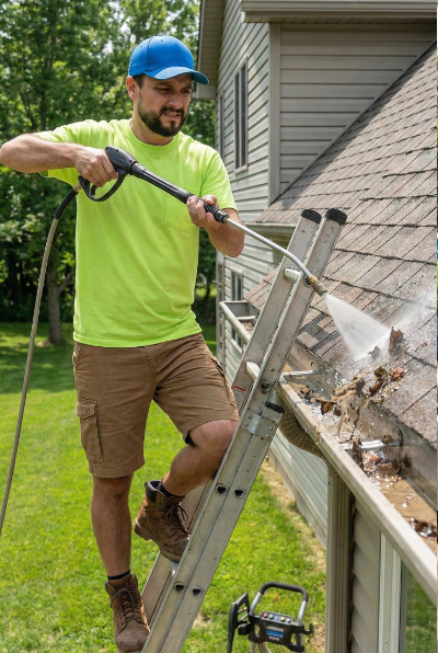 Waveblast Gutter Cleaning - Stairs Pressure Washer
