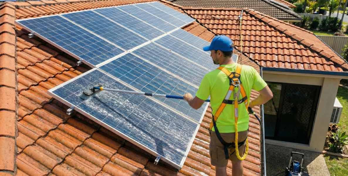 Waveblast Solar Panel Cleaning